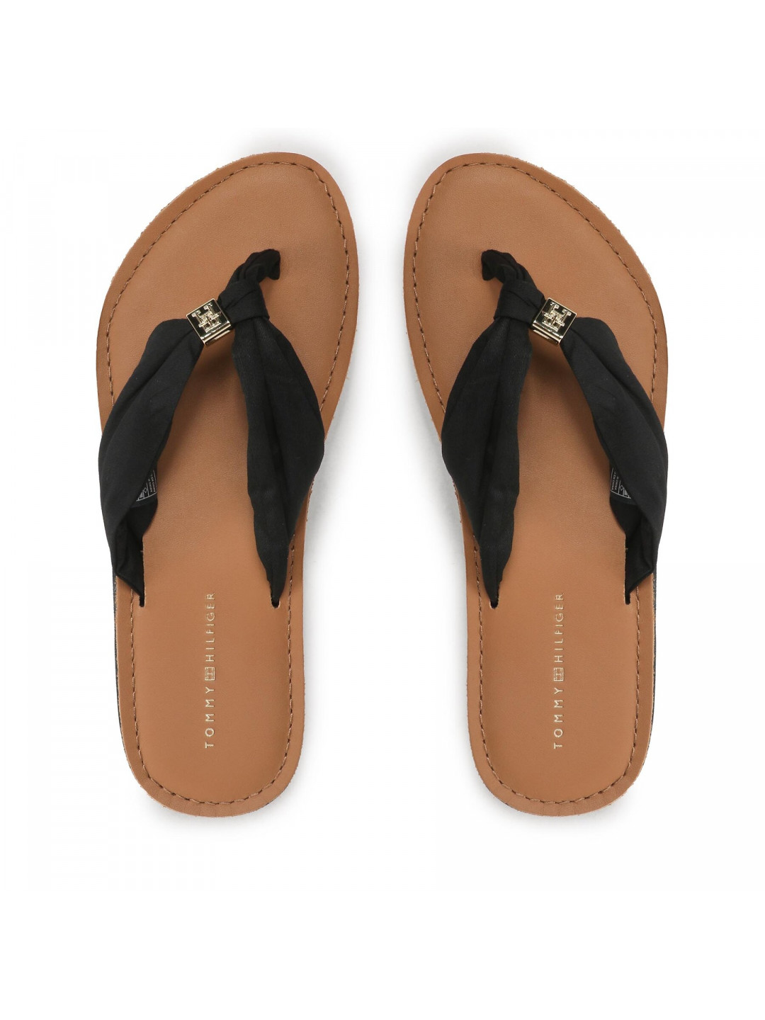 Žabky Tommy Hilfiger Th Elevated Beach Sandal FW0FW06985 Černá